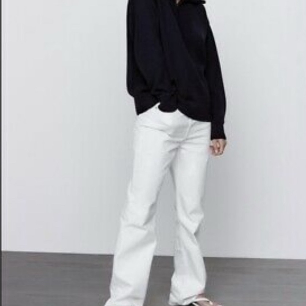 Zara Heavy Knit Zip Sweater - Picture 2 of 8